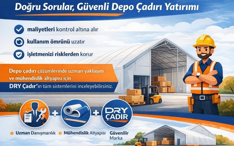 Doğru Sorular, Güvenli Depo Çadırı Yatırımı depo çadırı fiyatları