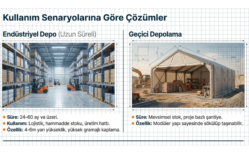 1000 m2 büyük makaslı çadır Türleri ve Kullanım Alanları