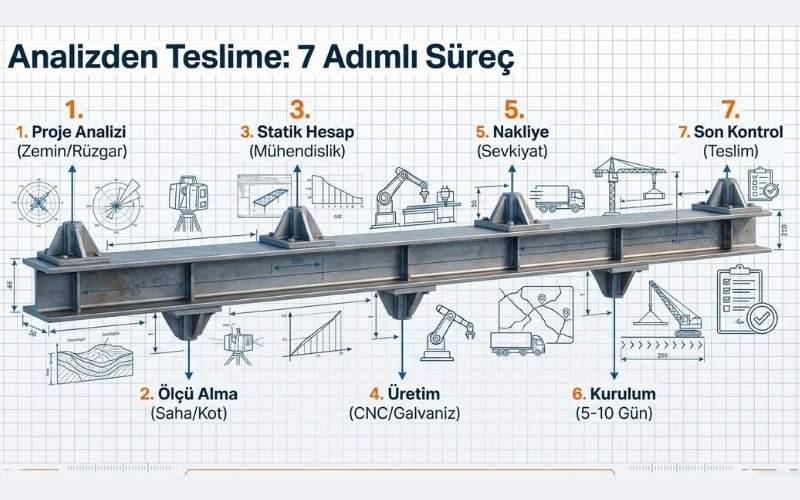 Endüstriyel Depo Çadırı Üretim ve Kurulum Süreci