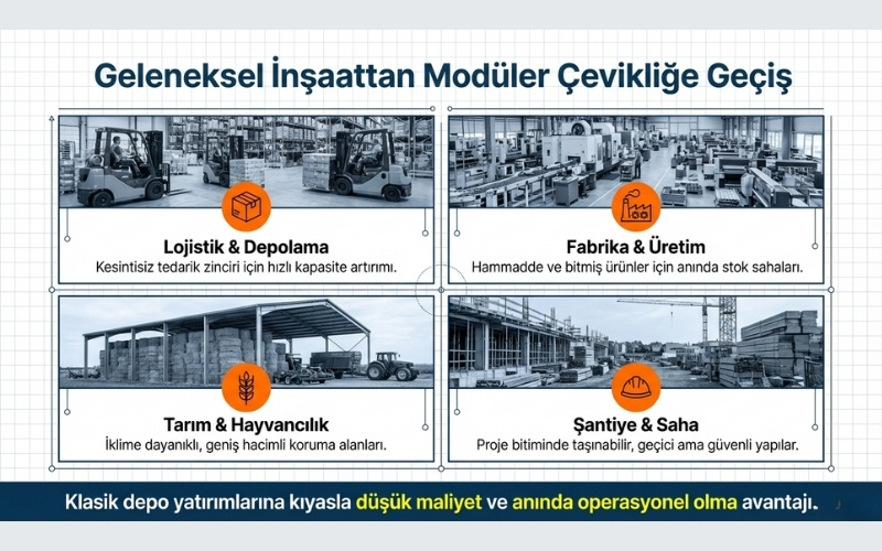 Depo Çadırı Fiyatları ve Üretici Seçimi 14 Depo Çadırı Kullanmanın Avantajları