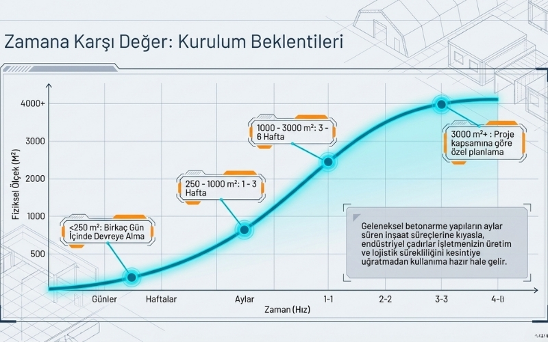 depo çadırı kurulum süresi