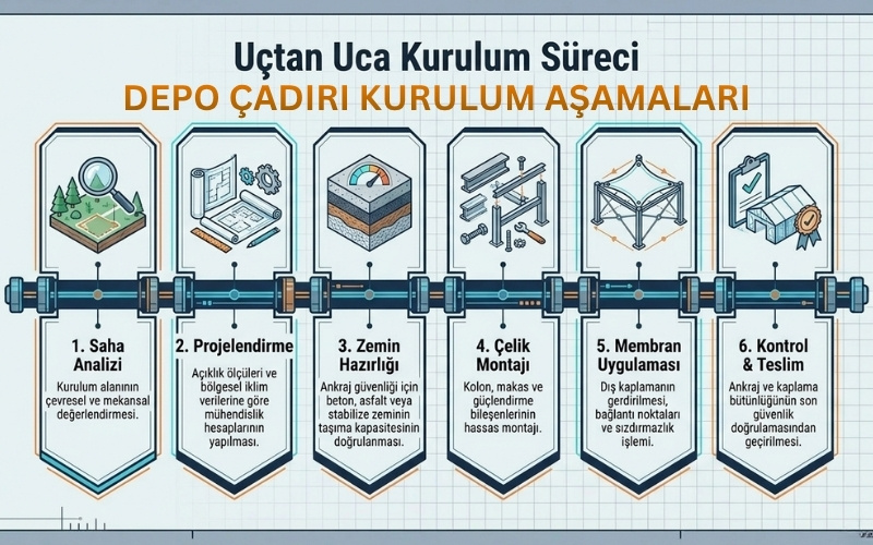 depo çadırı kurulumu