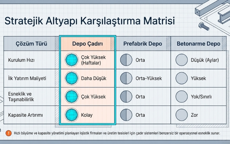 İşletmeler Neden Depo Çadırlarını Tercih Ediyor