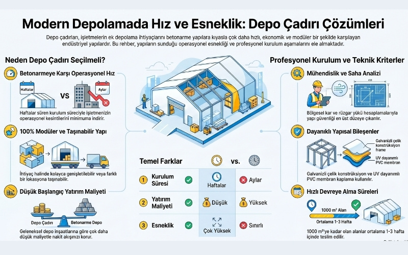 depo çadırı nasıl kurulur