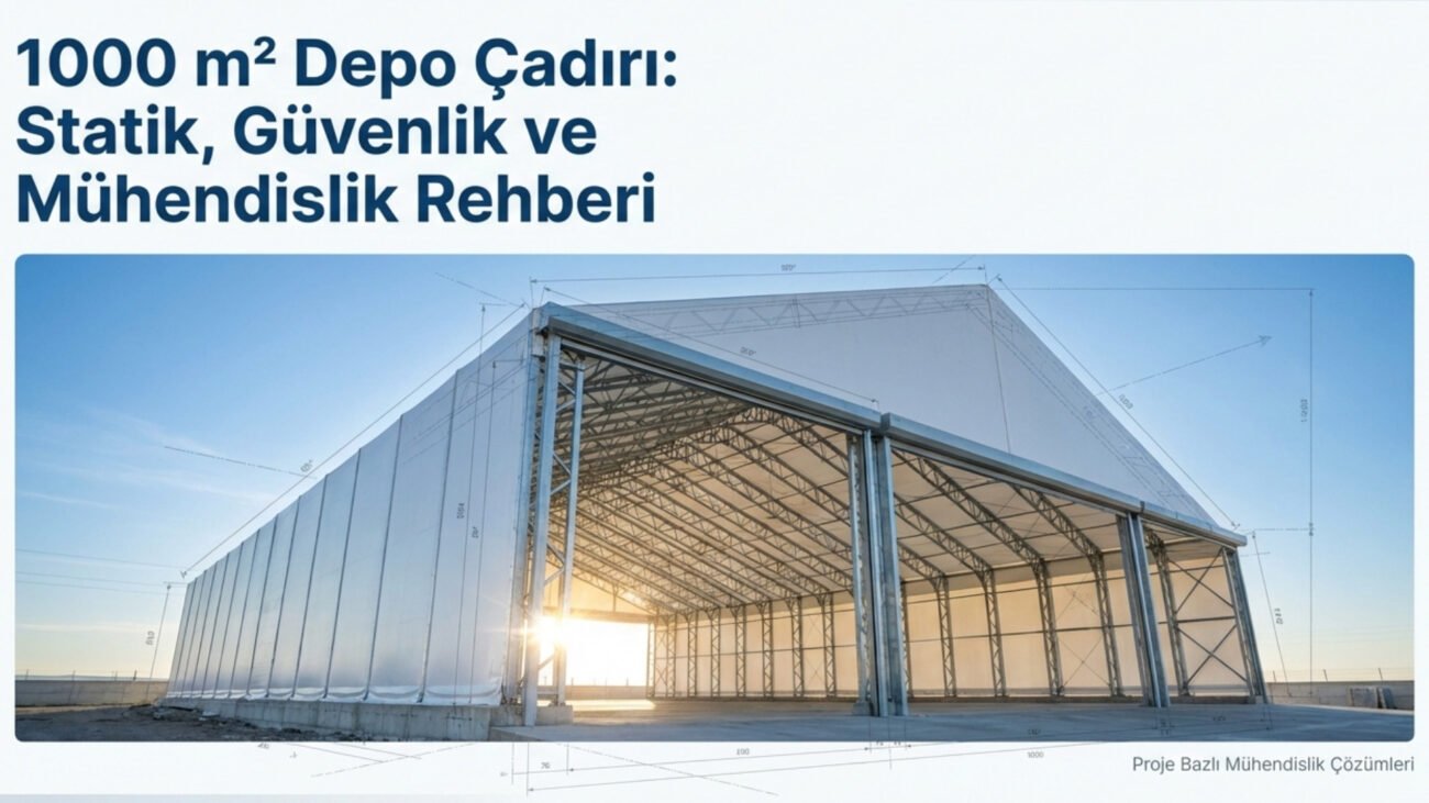 1000 m² Depo Çadırı Üretimi