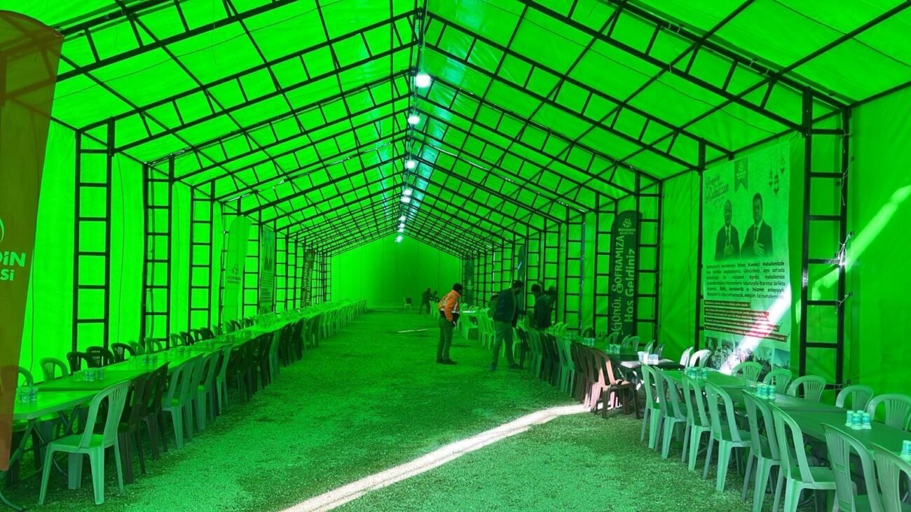 DRY ÇADIR ile Afyon Belediyesi İftar Çadırı Kurulumu Tamamlandı