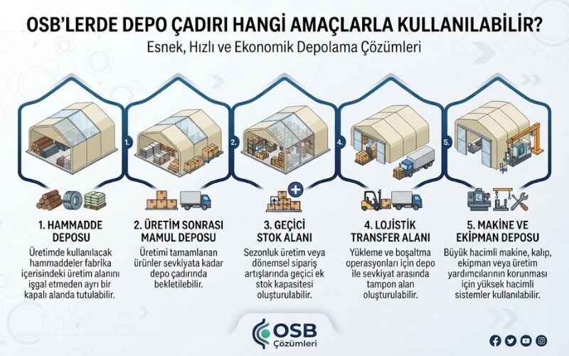 OSB'lerde Depo Çadırı Hangi Amaçlarla Kullanılabilir?